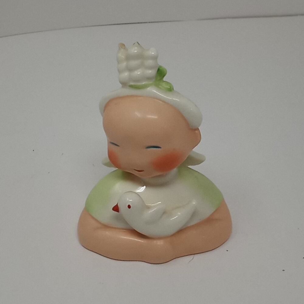Vintage & Rare Royal Dux Angel Child with Dove # 15617